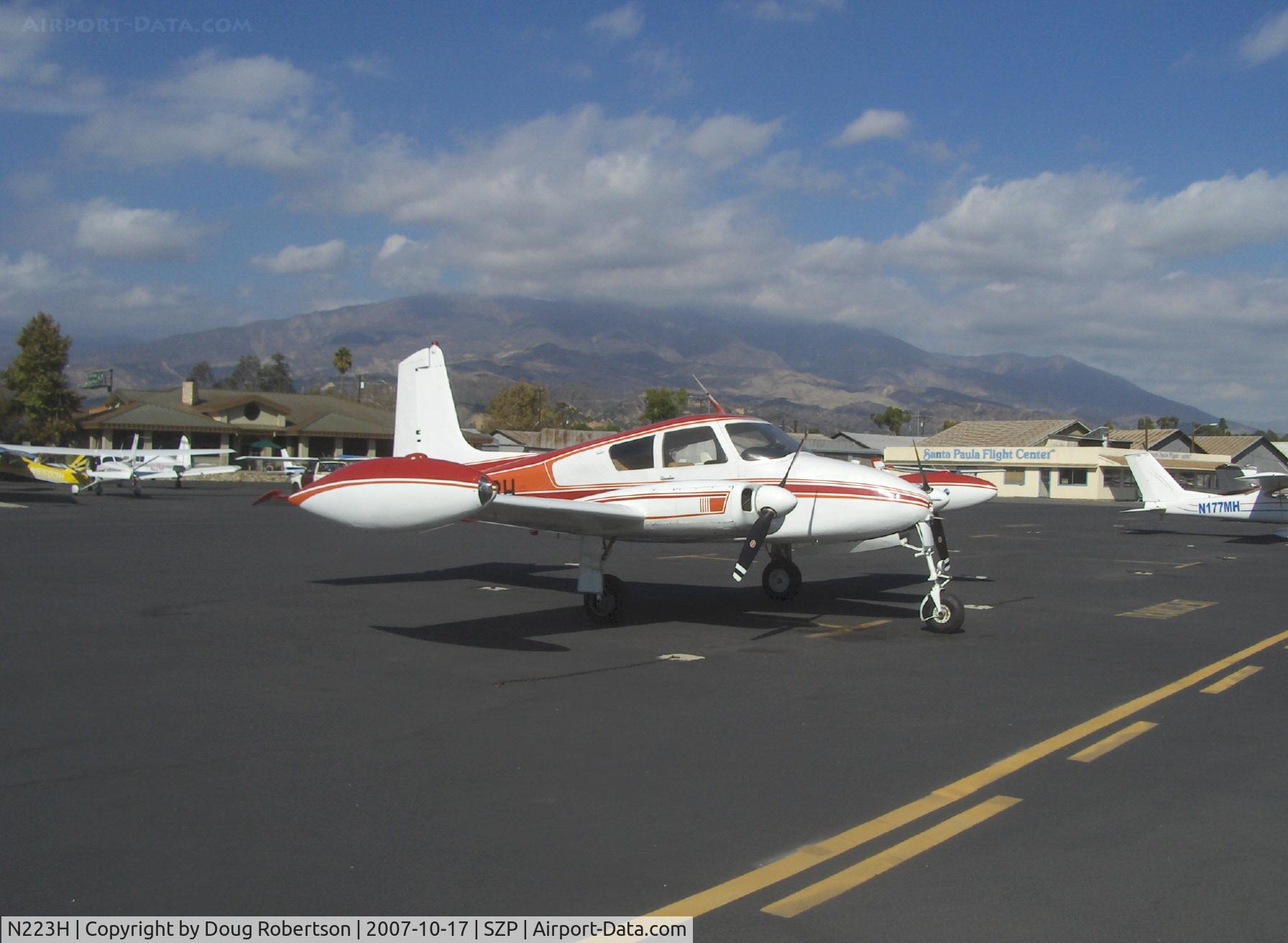 N223H, 1956 Cessna 310 C/N 35385, 1956 Cessna 310A, two Continental O-470 240 Hp each