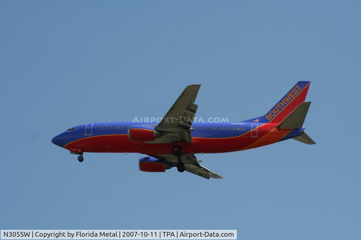 N305SW, 1985 Boeing 737-3H4 C/N 22945, Southwest