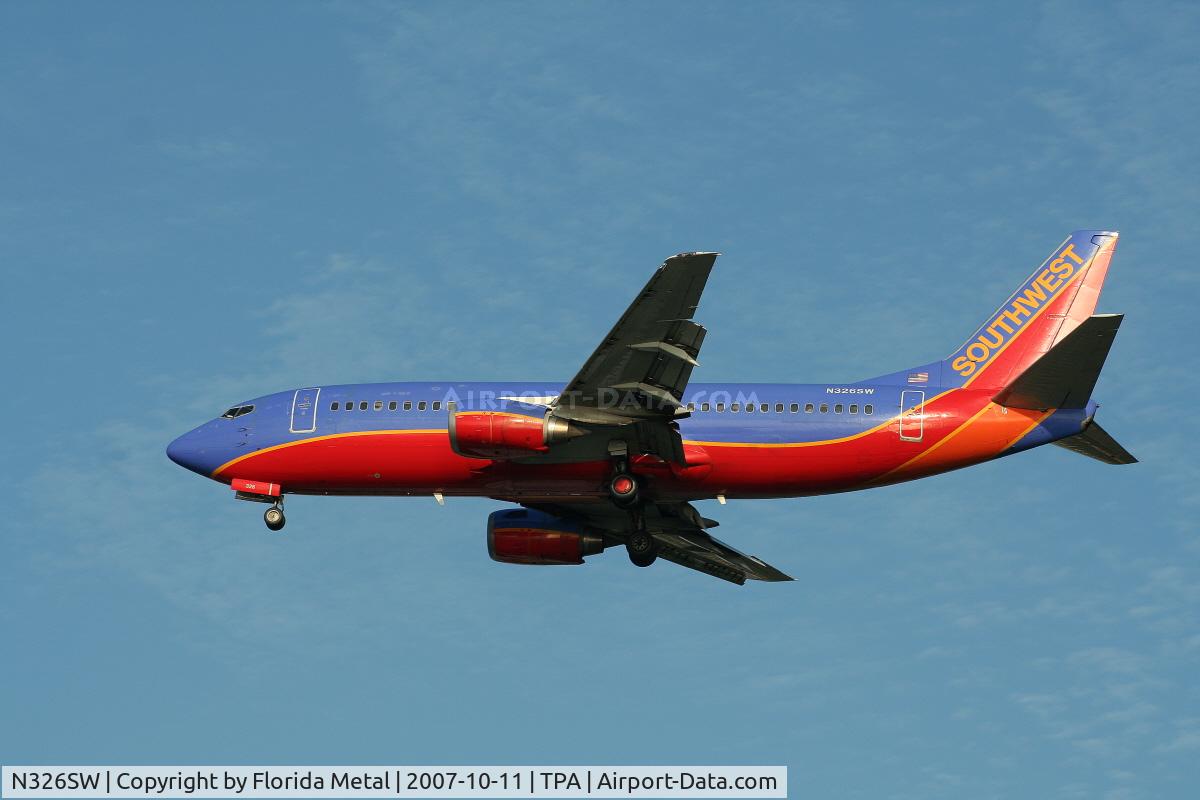 N326SW, 1987 Boeing 737-3H4 C/N 23690, Southwest