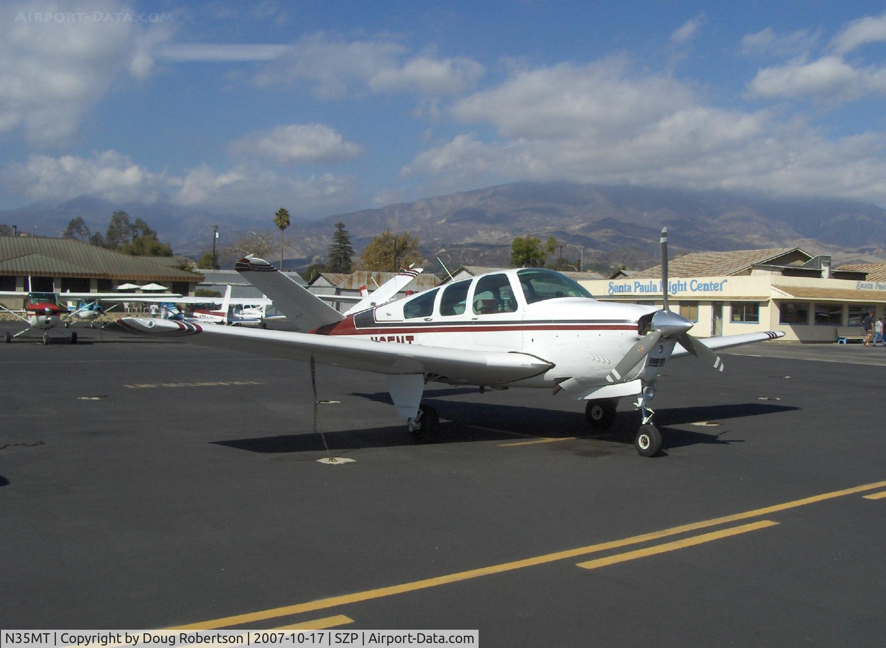 N35MT, 1966 Beech V35 Bonanza C/N D-8338, 1966 Beech V35 BONANZA, Continental IO-520-B 285 Hp