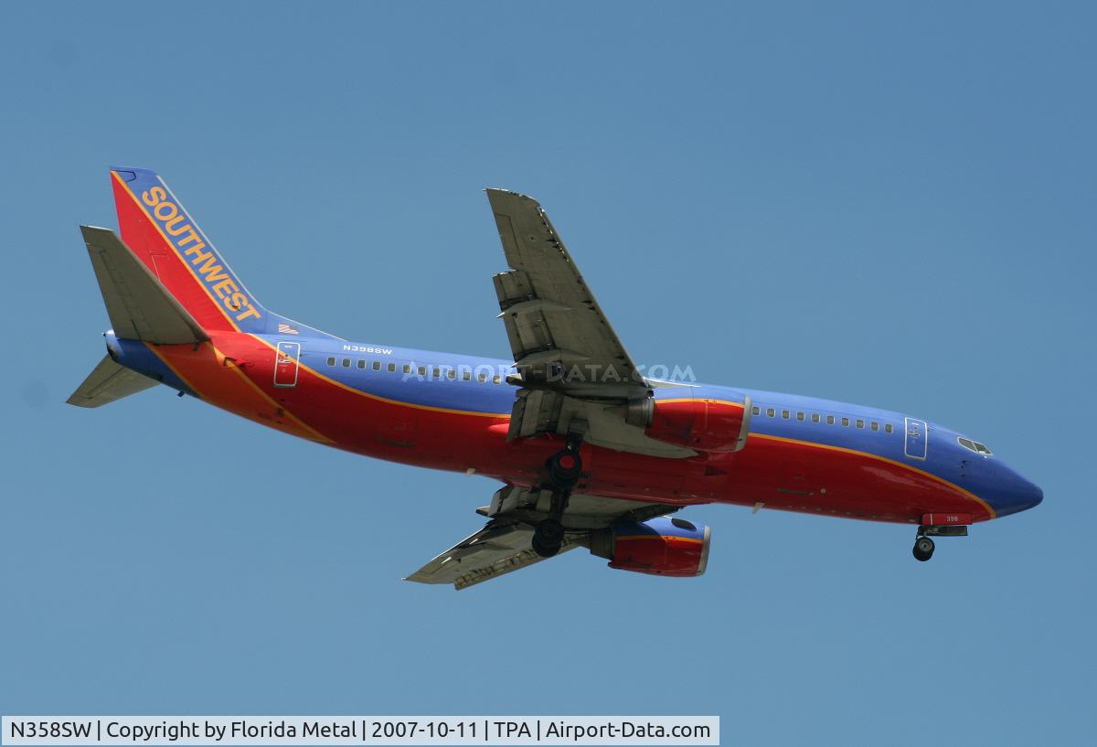 N358SW, 1992 Boeing 737-3H4 C/N 26595, Southwest