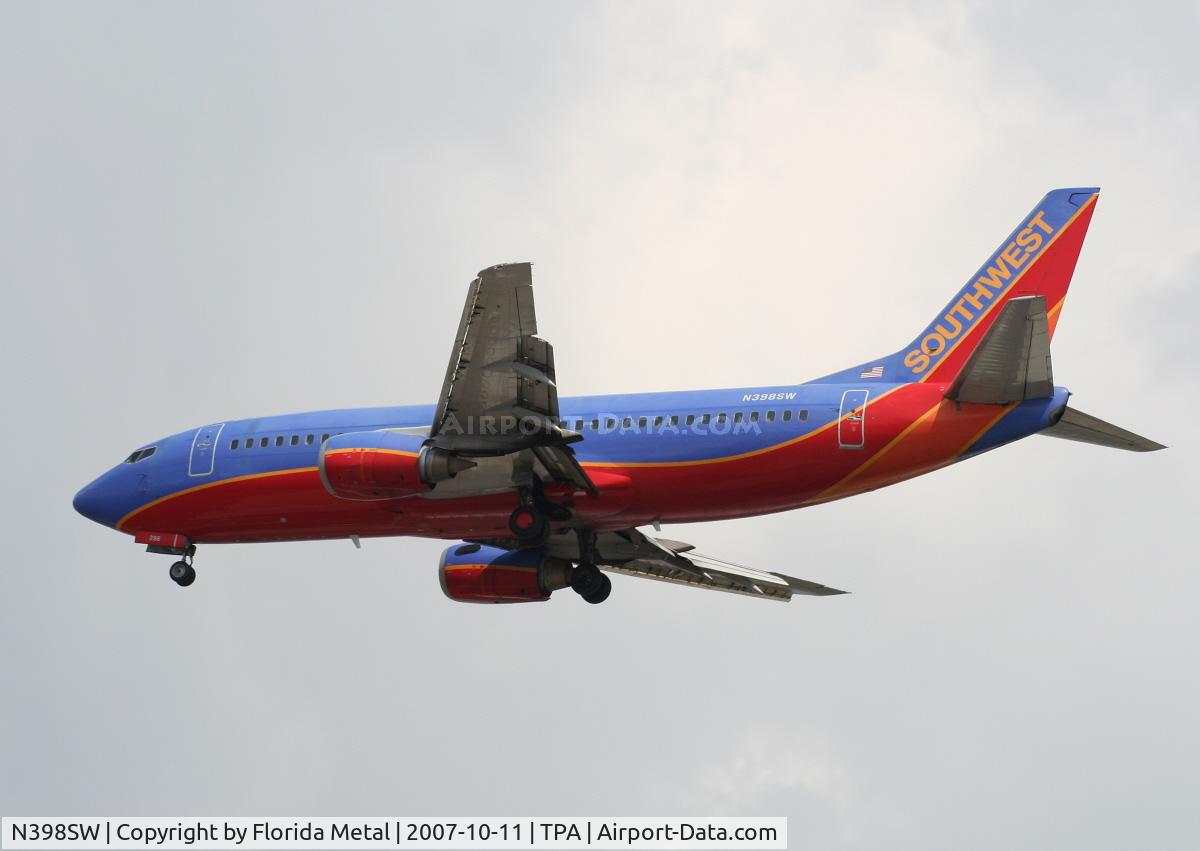 N398SW, 1995 Boeing 737-3H4 C/N 27692, Southwest