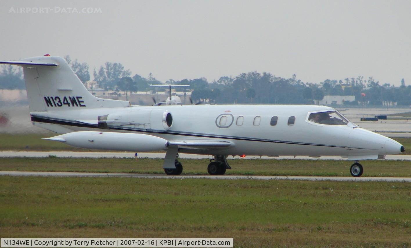 N134WE, 1977 Gates Learjet 25D C/N 222, part of the Friday afternoon arrivals 'rush' at PBI