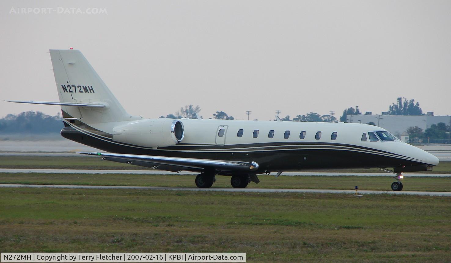 N272MH, 2005 Cessna 680 Citation Sovereign C/N 680-0015, part of the Friday afternoon arrivals 'rush' at PBI
