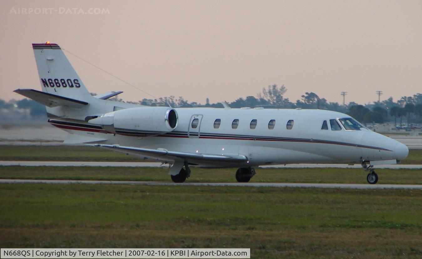 N668QS, 2002 Cessna 560XL Citation Excel C/N 560-5268, part of the Friday afternoon arrivals 'rush' at PBI