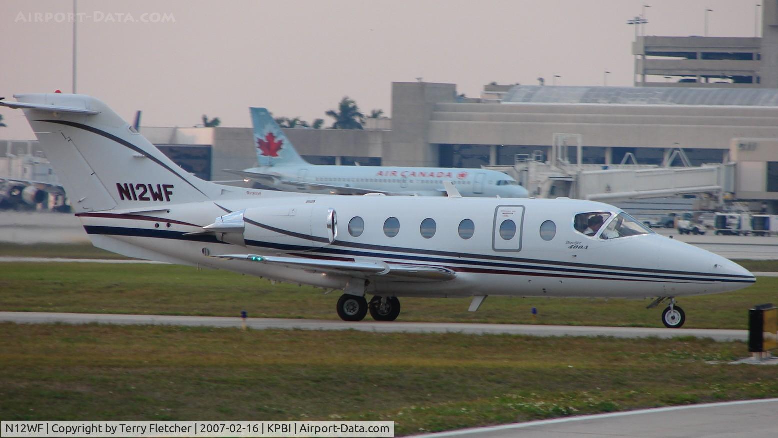 N12WF, 1999 Raytheon BeechJet 400A C/N RK-228, part of the Friday afternoon arrivals 'rush' at PBI
