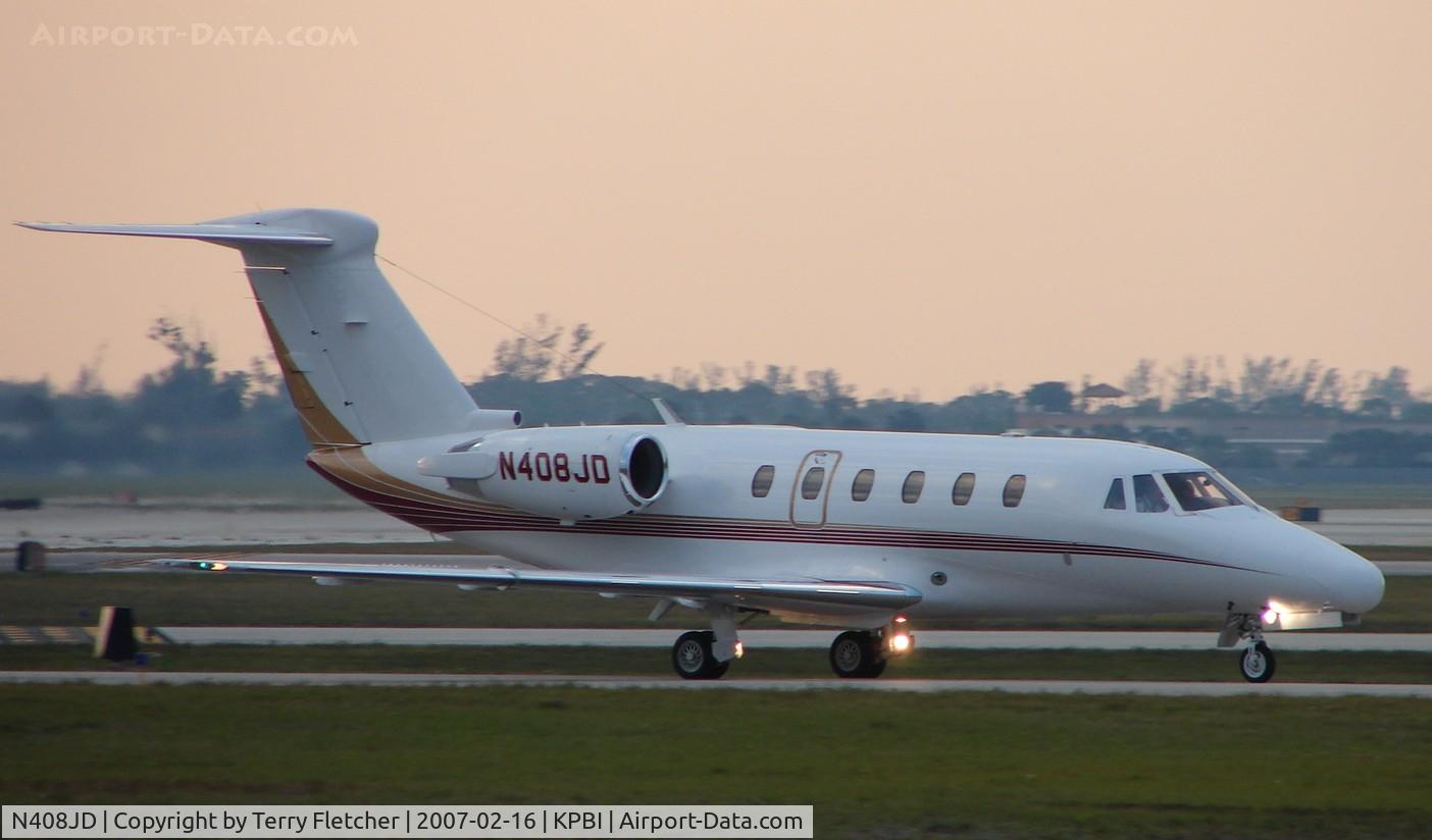 N408JD, 1984 Cessna 650 C/N 650-0035, part of the Friday afternoon arrivals 'rush' at PBI