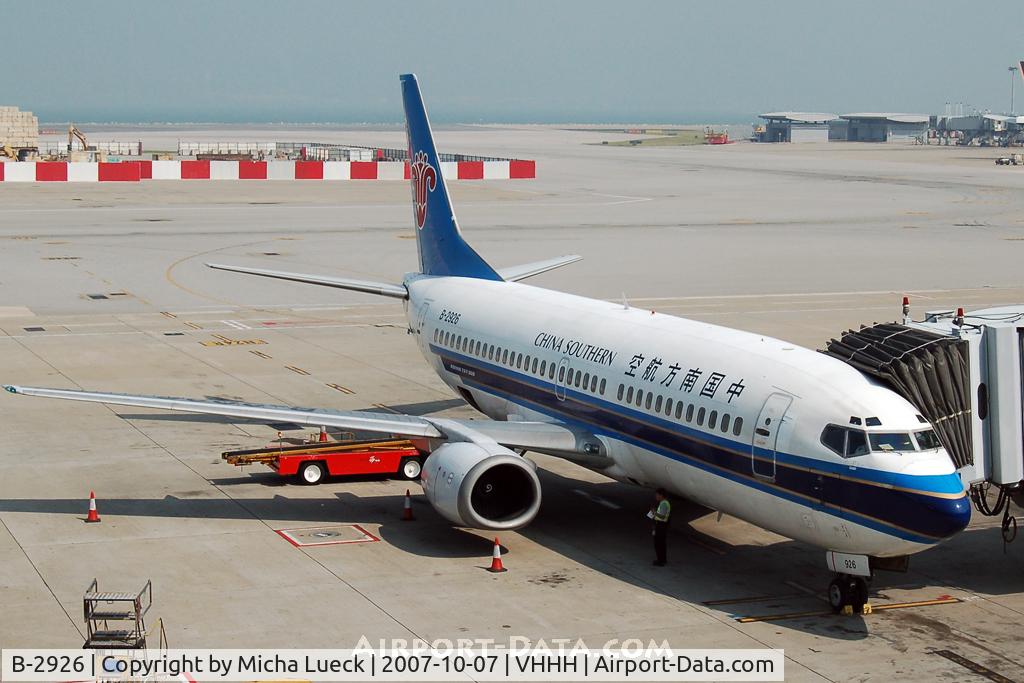 B-2926, 1994 Boeing 737-31B C/N 27289, At Hong Kong