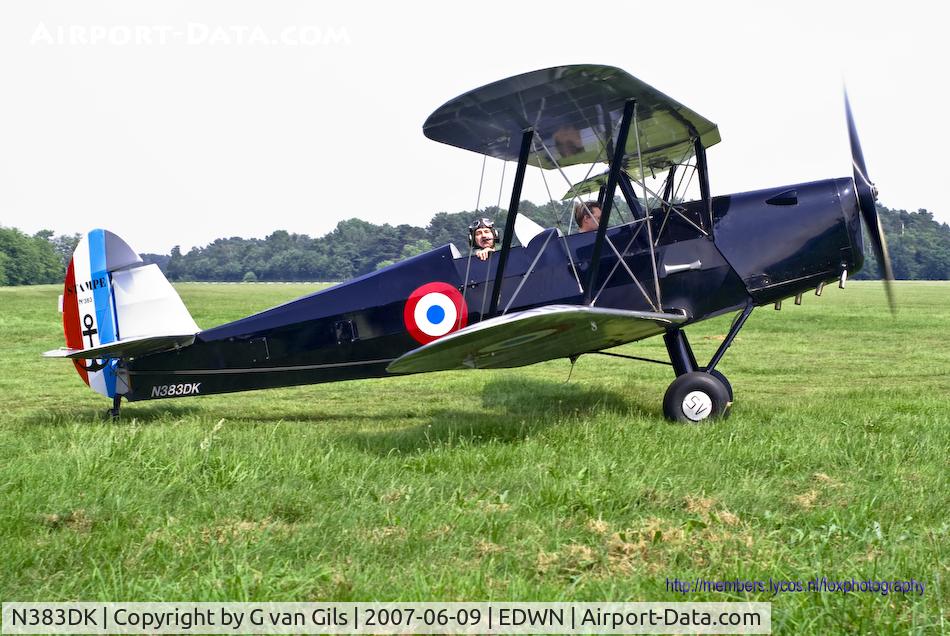 N383DK, 1952 Nord Stampe SV-4C C/N 383, The N383DK for a local flight at Nordhorn EDWN.
