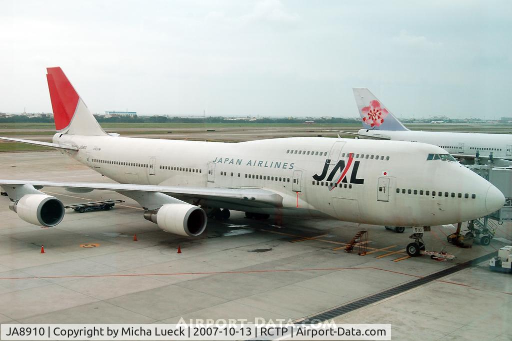 JA8910, 1994 Boeing 747-446 C/N 26355, At Taipei International