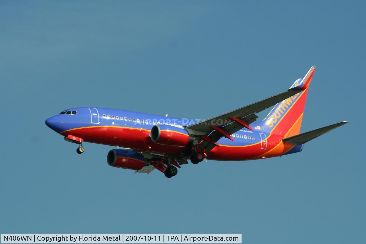N406WN, 2001 Boeing 737-7H4 C/N 27894, Southwest