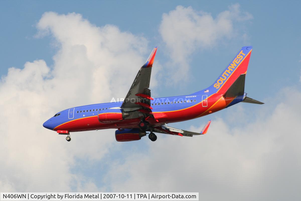 N406WN, 2001 Boeing 737-7H4 C/N 27894, Southwest