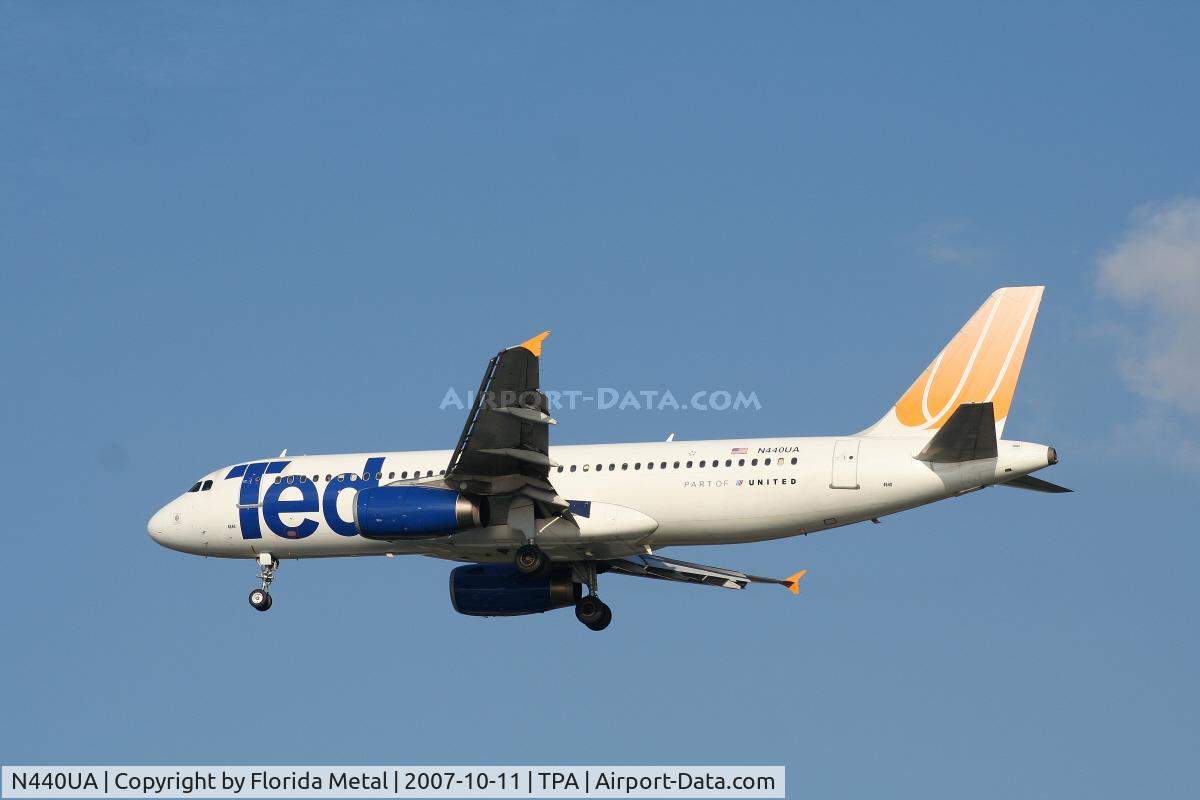 N440UA, 1997 Airbus A320-232 C/N 702, Ted
