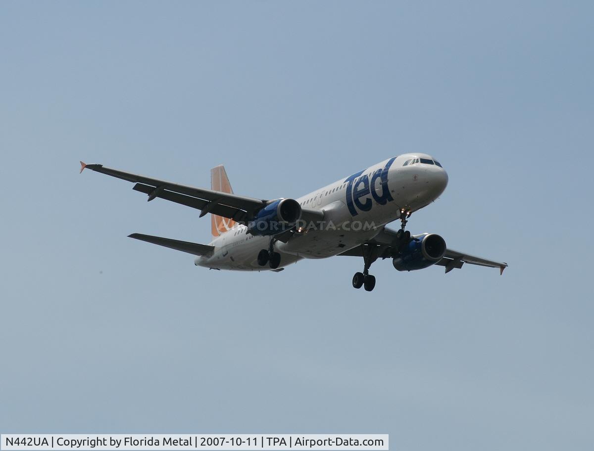 N442UA, 1998 Airbus A320-232 C/N 780, Ted