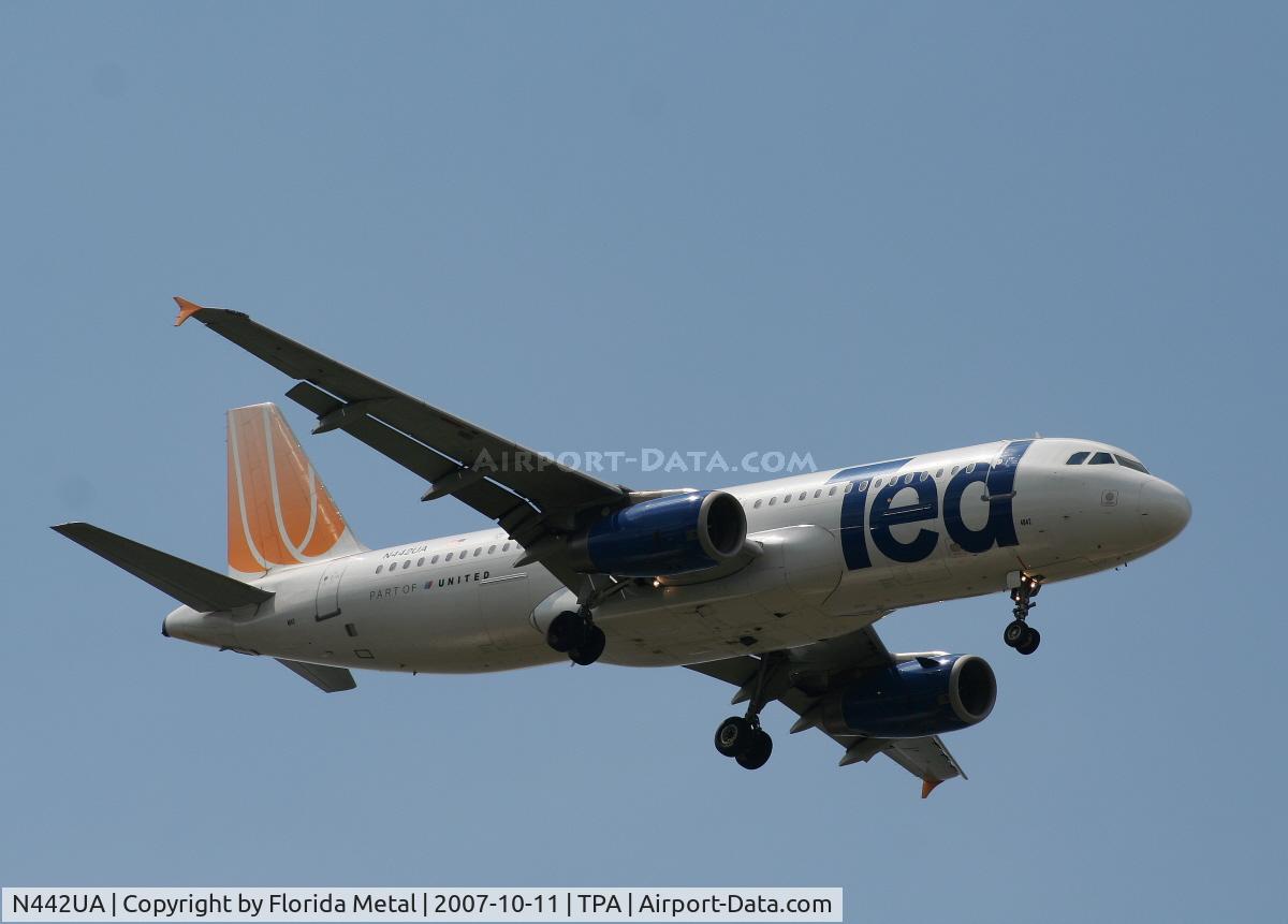N442UA, 1998 Airbus A320-232 C/N 780, Ted