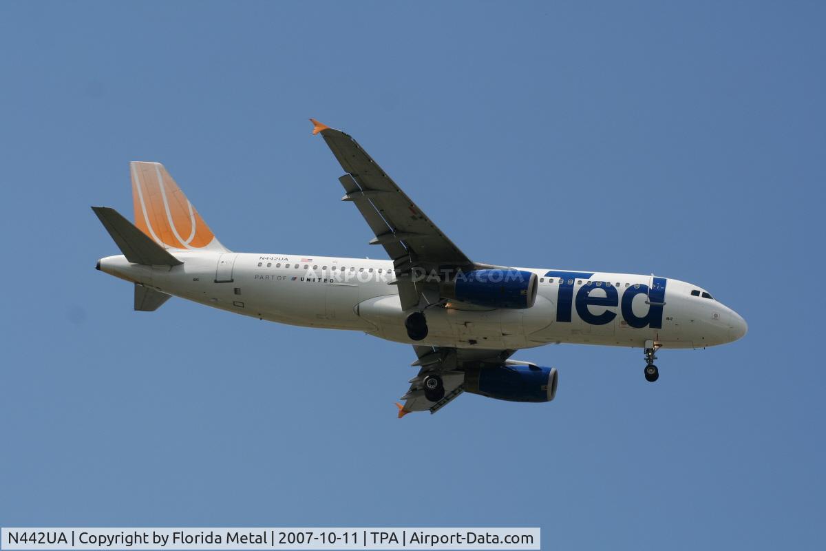 N442UA, 1998 Airbus A320-232 C/N 780, Ted