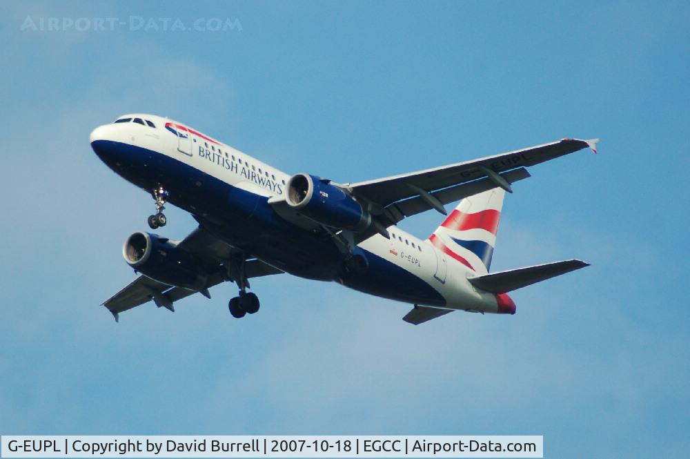 G-EUPL, 2000 Airbus A319-131 C/N 1239, British Airways - Landing