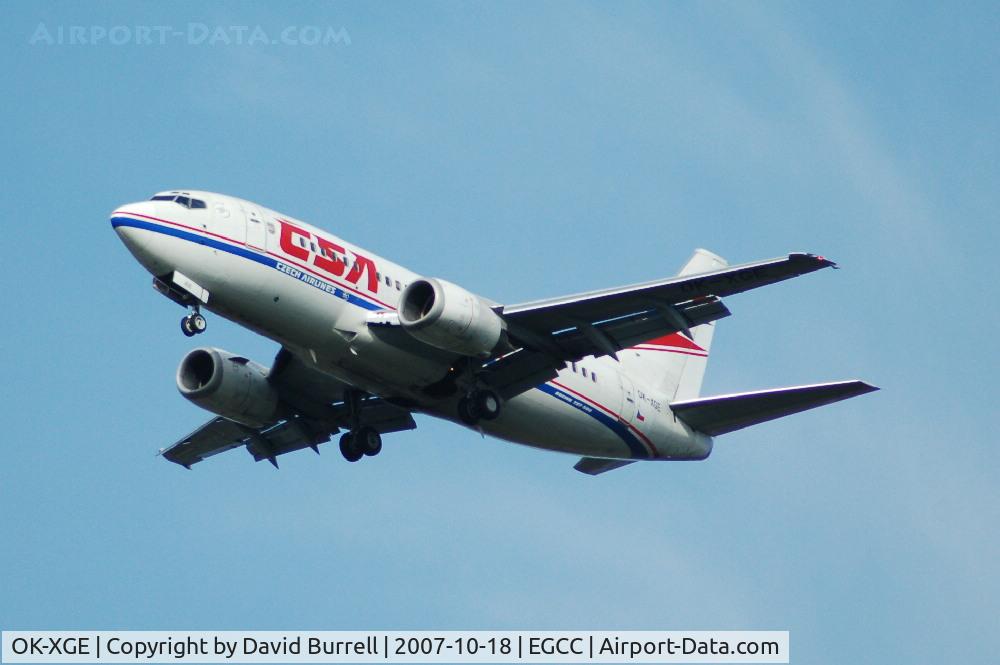 OK-XGE, 1992 Boeing 737-55S C/N 26543, CSA - Landing