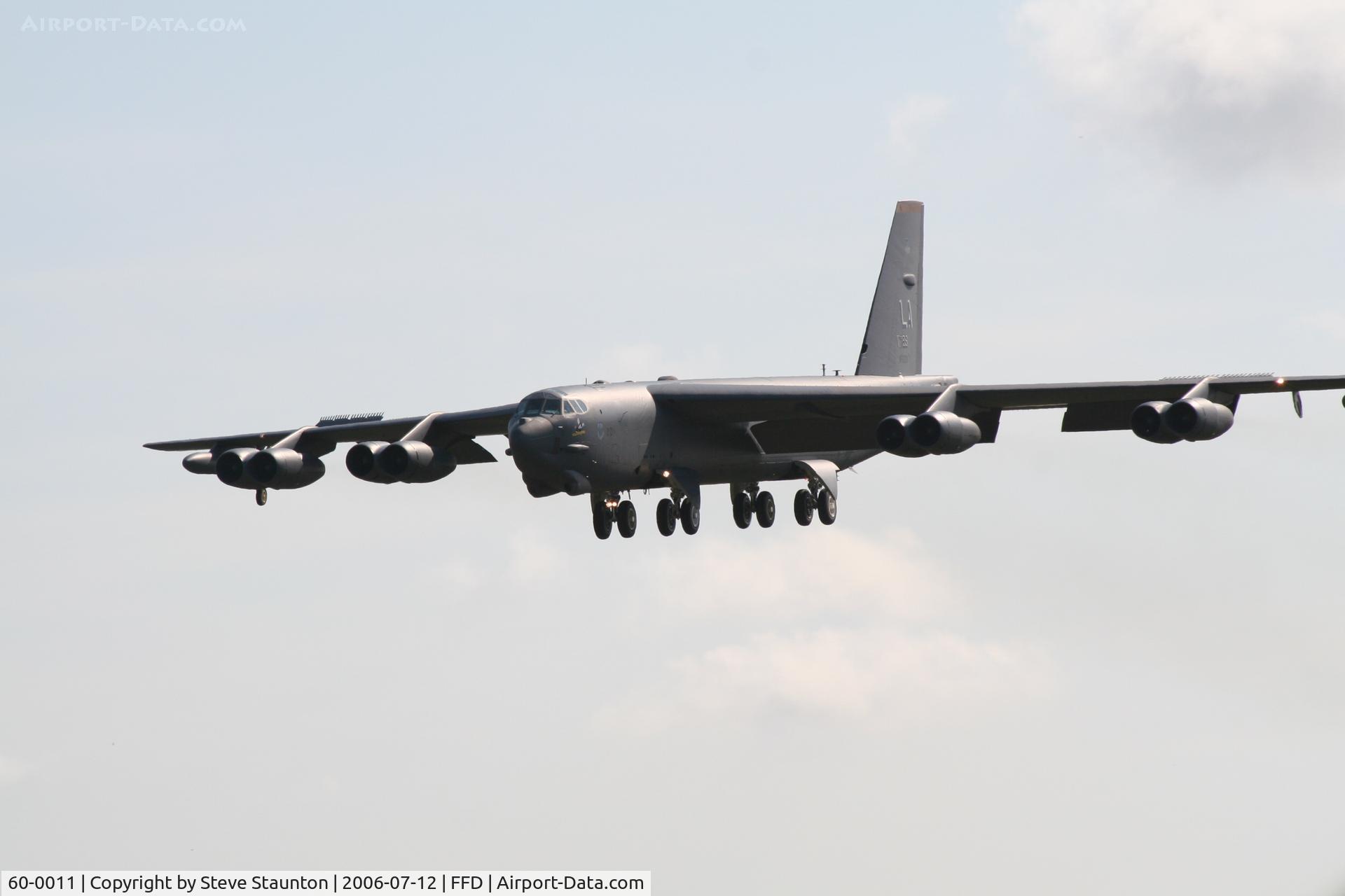 60-0011, 1960 Boeing B-52H Stratofortress C/N 464376, Royal International Air Tattoo 2006
