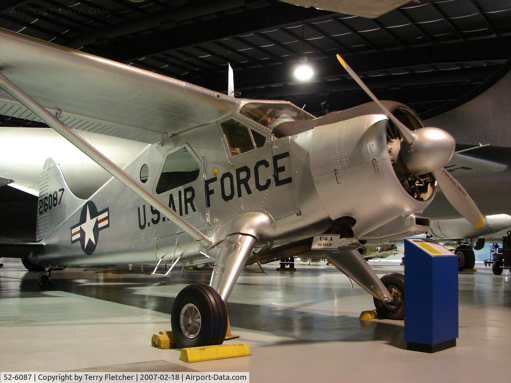52-6087, 1952 De Havilland Canada U-6A Beaver (DHC-2) C/N 454/1249, formerley operated as N30NR