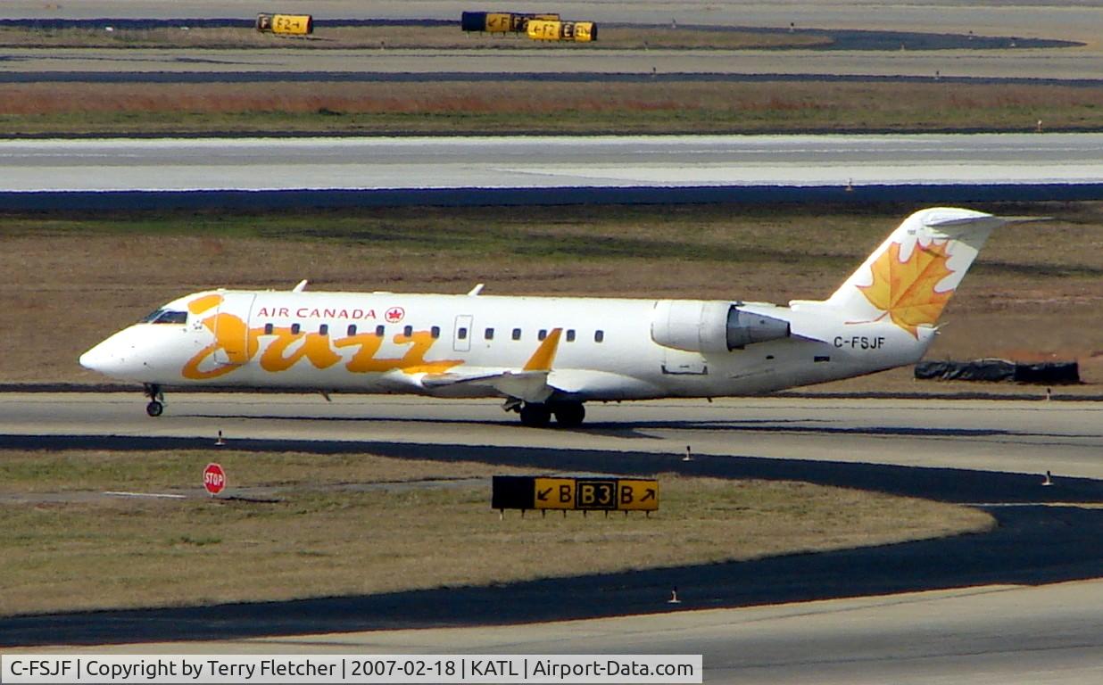 C-FSJF, 1994 Canadair CRJ-100ER (CL-600-2B19) C/N 7054, Jazz  CLRJ