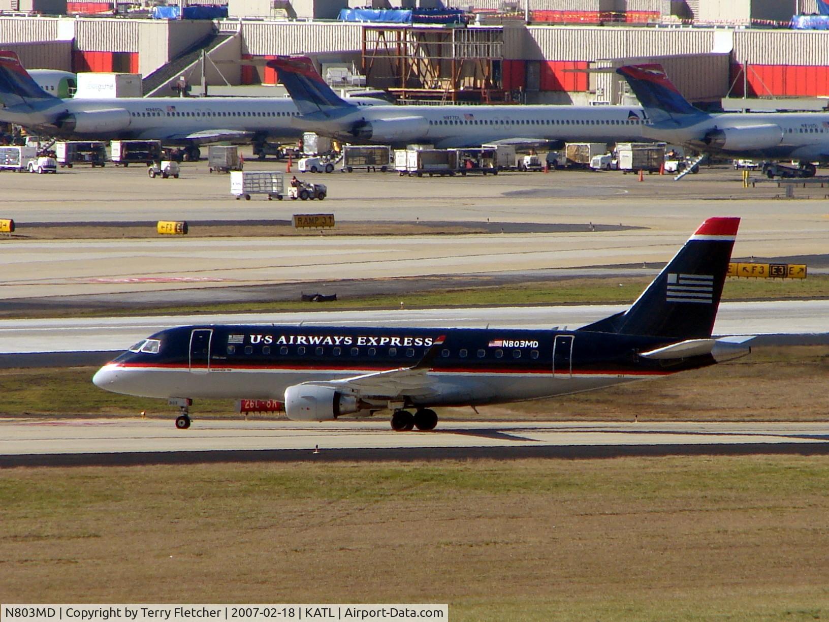 N803MD, 2004 Embraer 170SU (ERJ-170-100SU) C/N 17000015, USAir