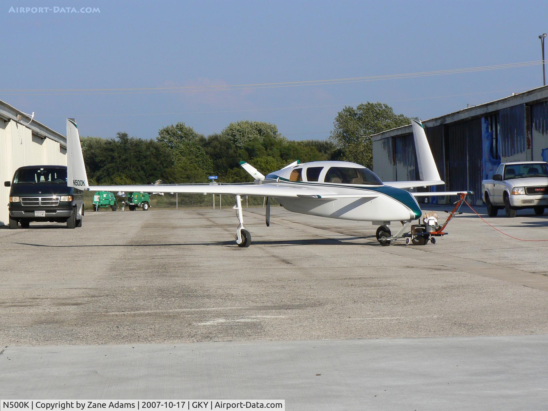 N500K, 2004 Co-Z Cozy Mark IV C/N 0163, At Arlington Muni