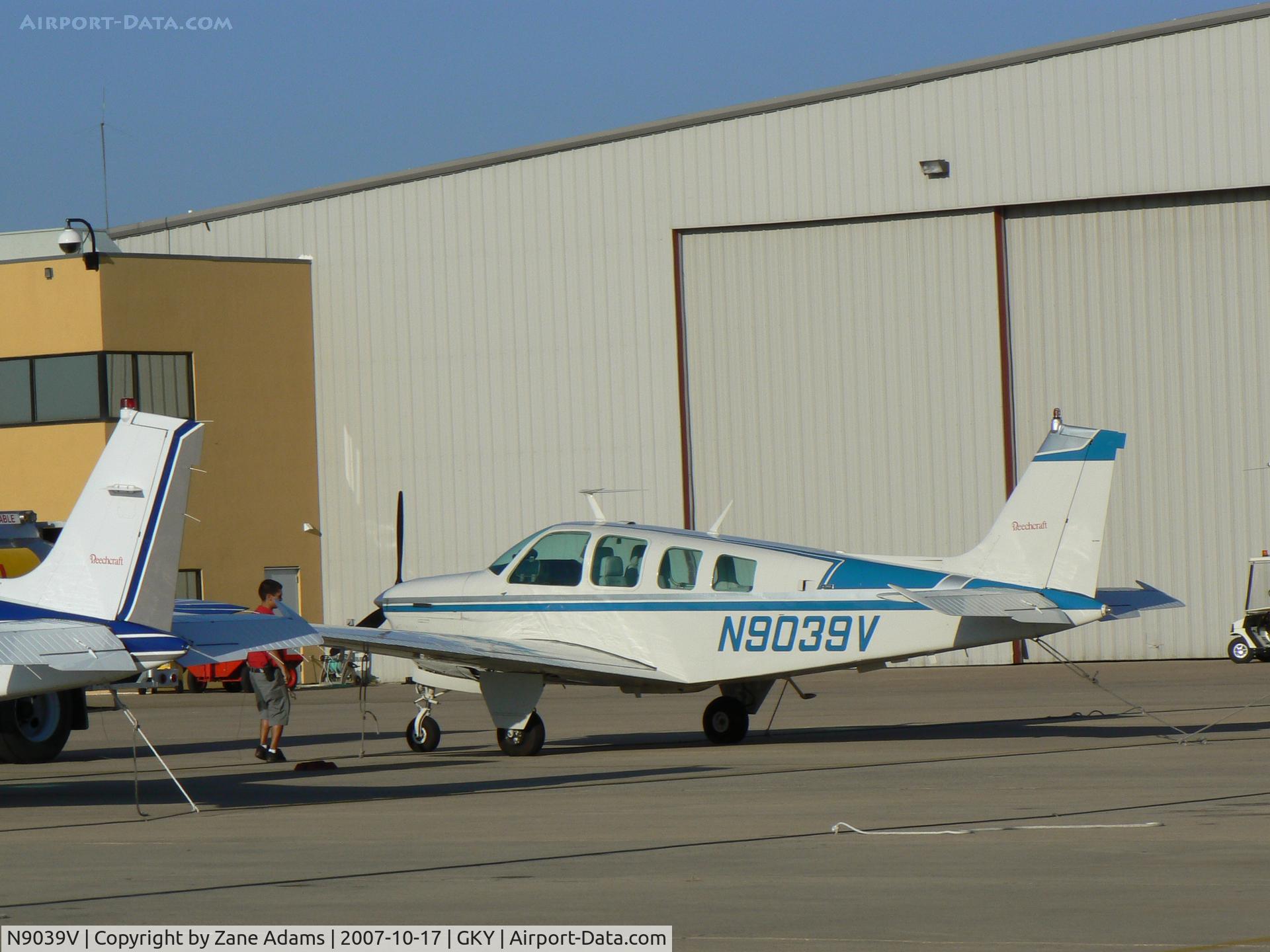 N9039V, 1973 Beech A36 Bonanza 36 C/N E-391, on the ramp at Arlington Muni