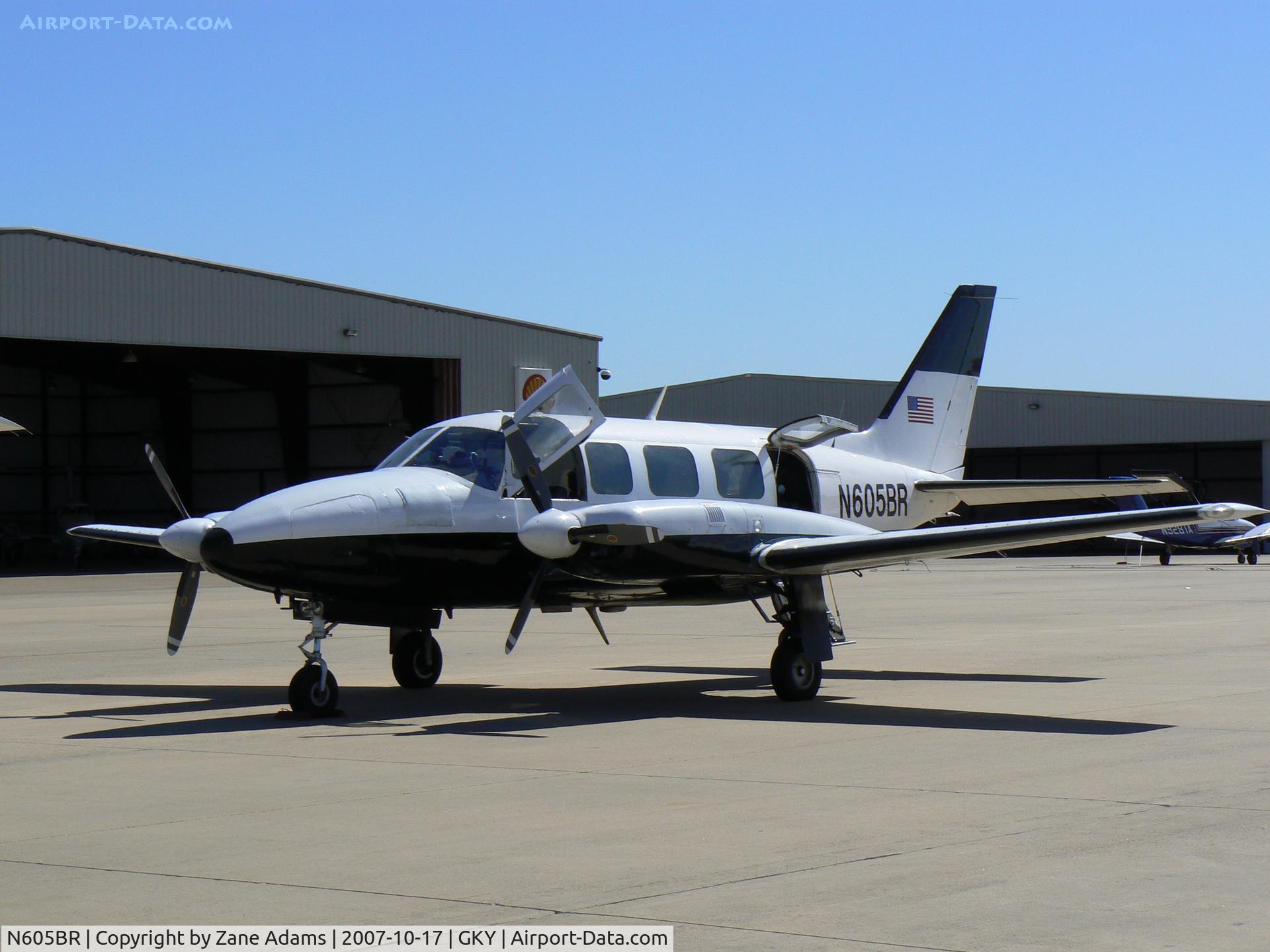 N605BR, 1974 Piper PA-31-350 Chieftain C/N 31-7405244, on the ramp at Arlington Muni