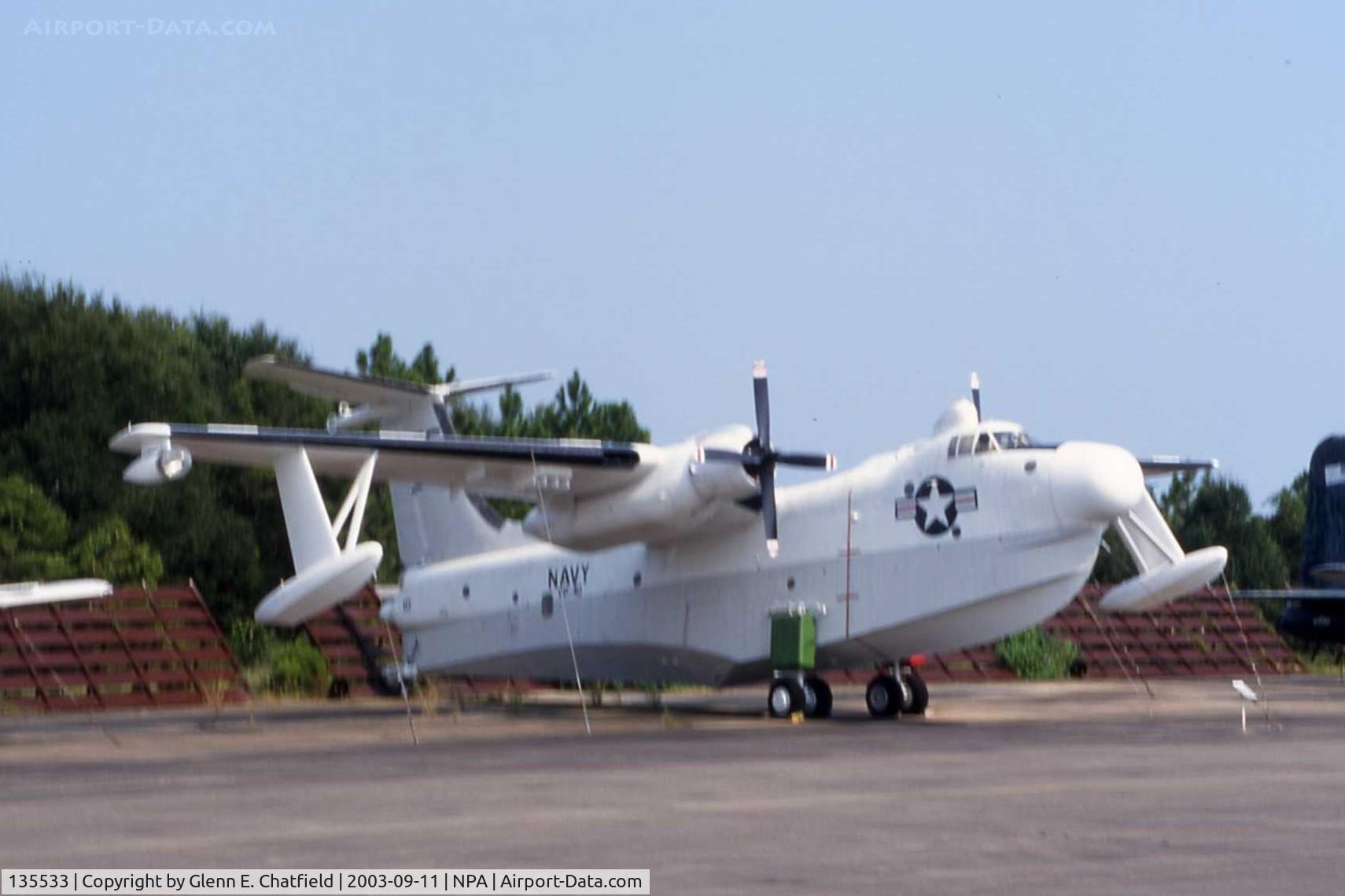 135533, 1956 Martin SP-5B Marlin C/N Not found 135533, P5M-2/SP-5B at the National Museum of Naval Aviation, taken from a fast-moving bus