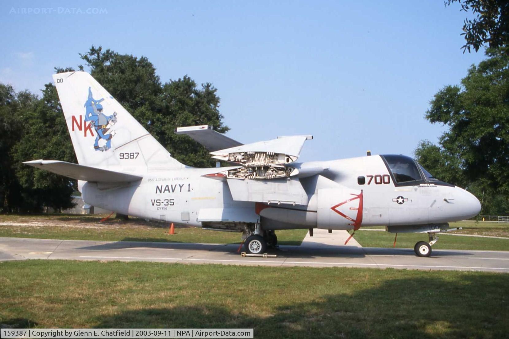 159387, Lockheed S-3B Viking C/N 394A-1023, S-3B at the National Museum of Naval Aviation.  This is the aircraft that flew President Bush onto the USS Abraham Lincoln on May 1, 2003.