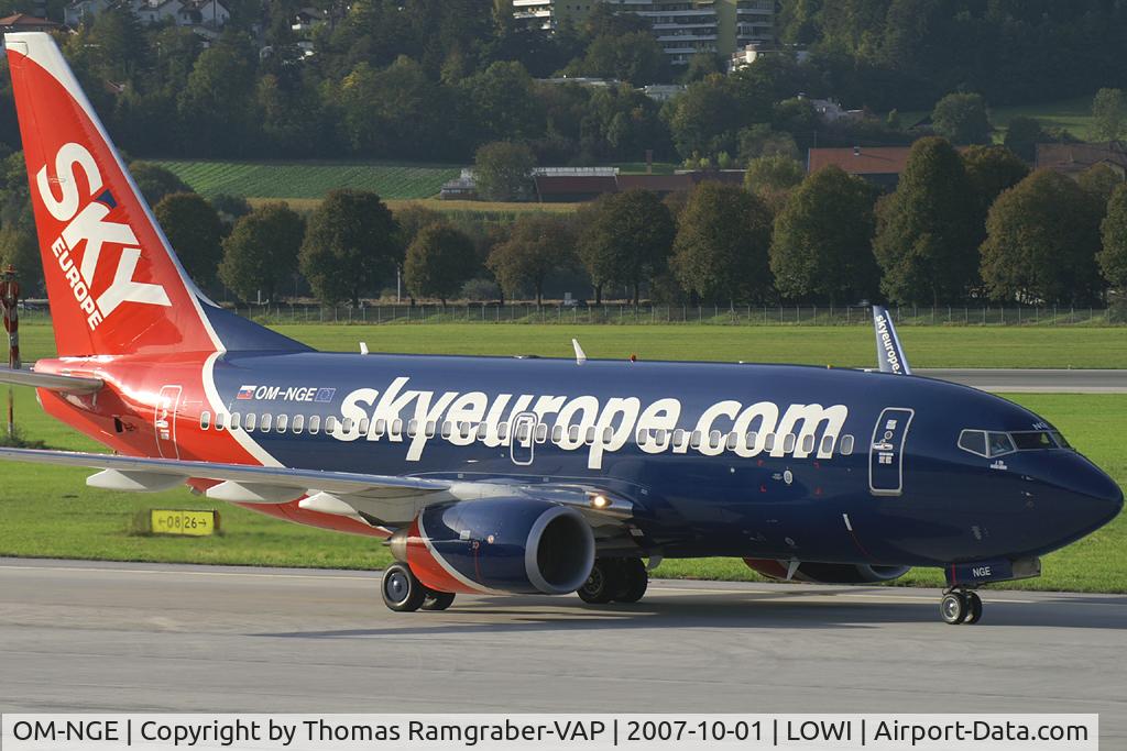 OM-NGE, 2006 Boeing 737-76N C/N 32676, Sky Europe Airlines Boeing 737-700