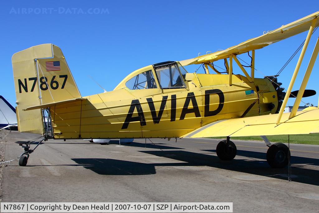 N7867, 1972 Grumman-Schweizer G-164A C/N 999, 1972 Grumman-Schweizer G-164A AG-CAT at Santa Paula (KSZP).
