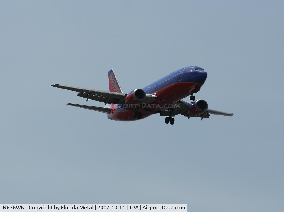 N636WN, 1996 Boeing 737-3H4 C/N 27709, Southwest