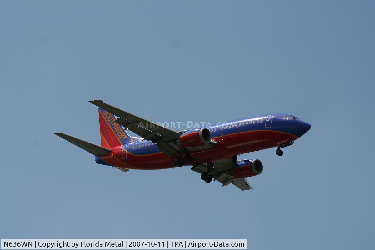 N636WN, 1996 Boeing 737-3H4 C/N 27709, Southwest