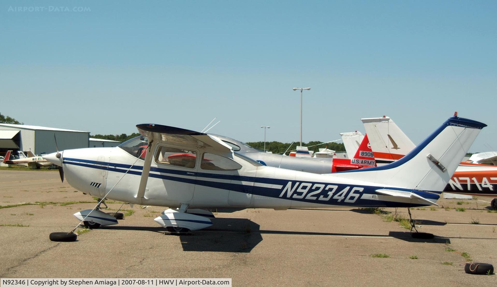 N92346, 1969 Cessna 182N Skylane C/N 18260166, 182 on the ramp...