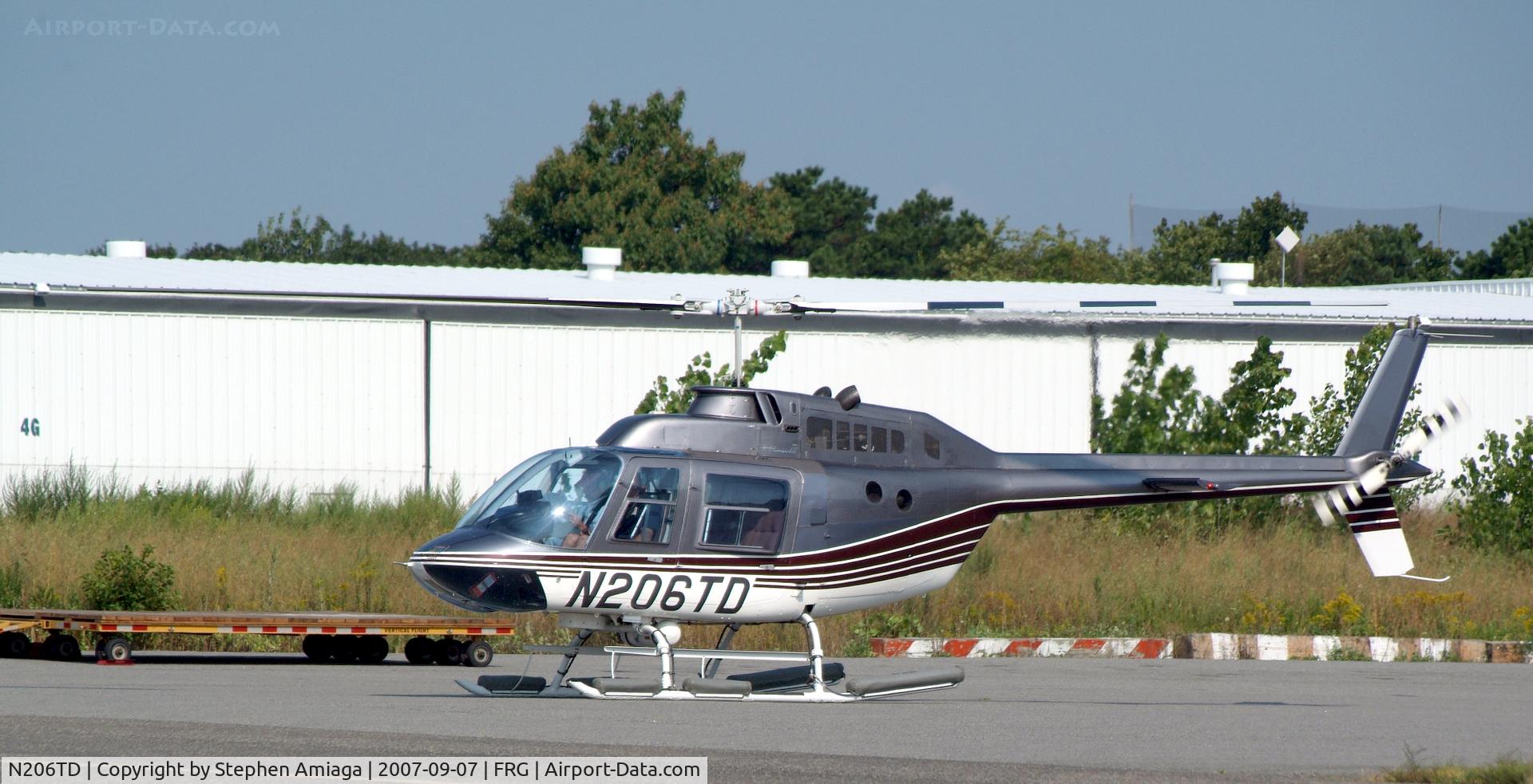 N206TD, 1986 Bell 206B JetRanger III C/N 3945, 206 getting ready to go...