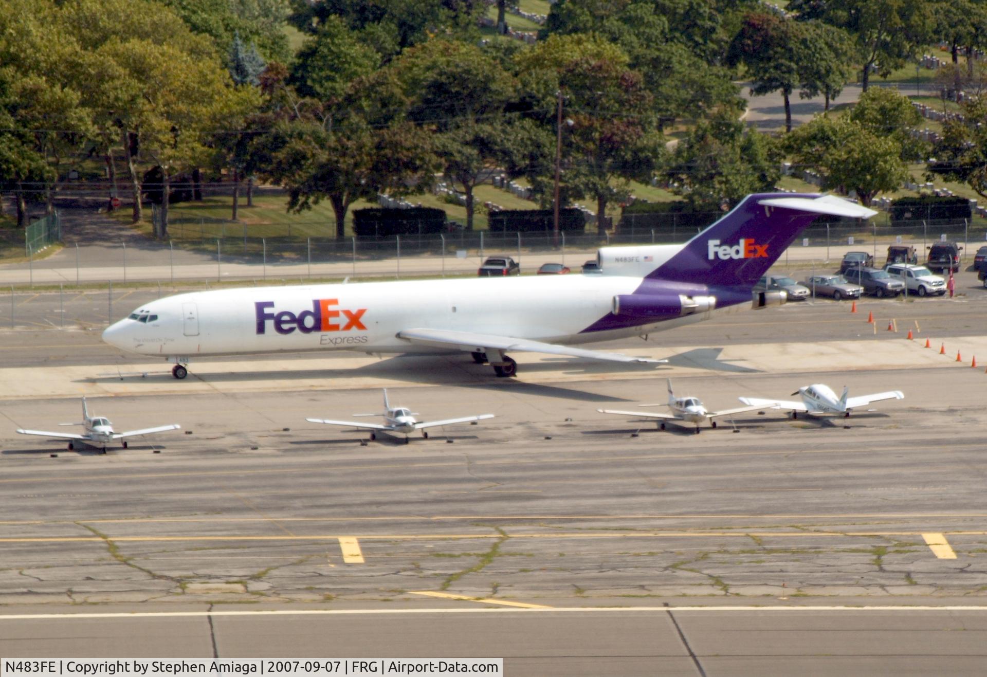 N483FE, 1978 Boeing 727-227 C/N 21465, FedEx parked at Nassau Fliers.  Hmmm.
