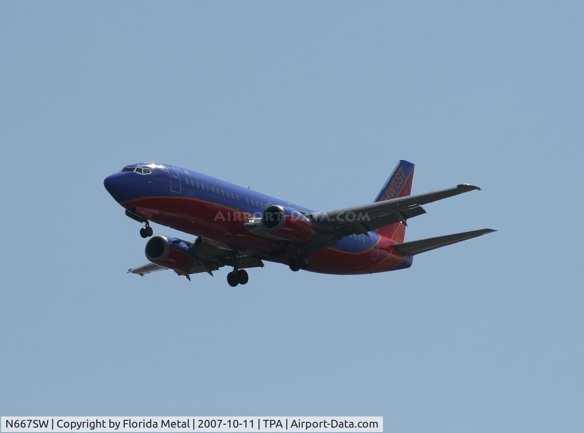 N667SW, 1985 Boeing 737-3T5 C/N 23063, Southwest