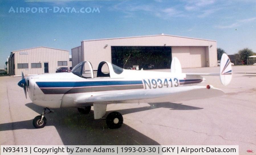 N93413, 1946 Erco 415C Ercoupe C/N 736, On the ramp at Arlington Muni