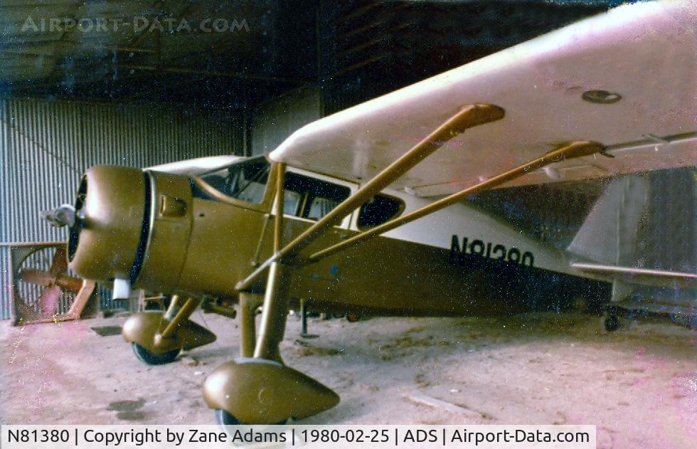 N81380, 1946 Fairchild 24W-46S C/N W46280, In the hanger