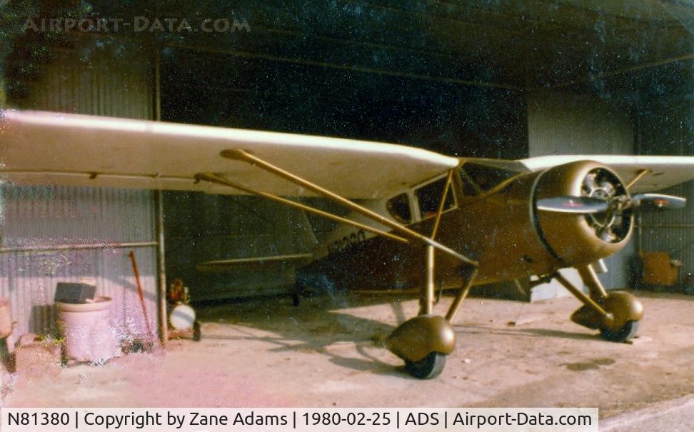 N81380, 1946 Fairchild 24W-46S C/N W46280, In the hanger