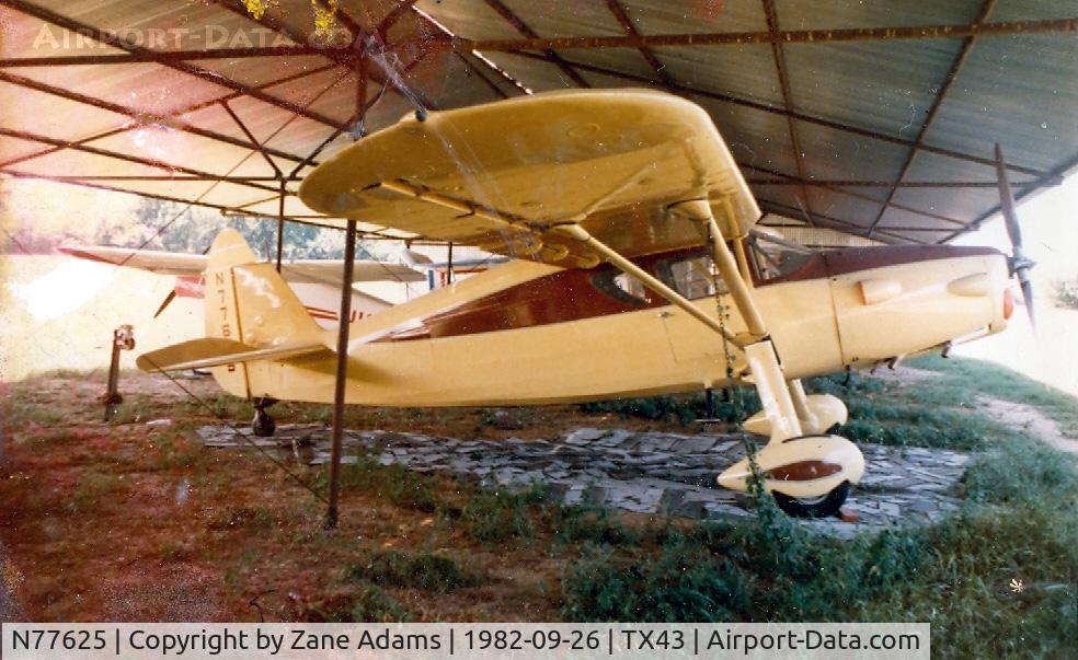 N77625, 1946 Fairchild 24W-46 C/N W46325, In the hanger at former Goode Airport - Southlake, TX
