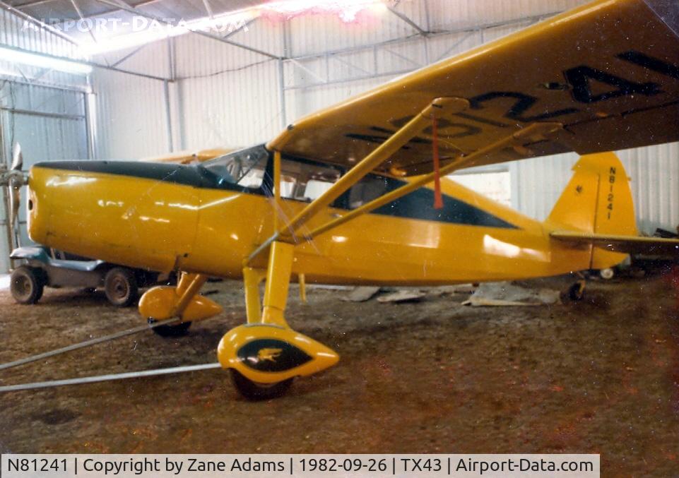 N81241, 1946 Fairchild 24R-46 C/N R-46142, In the hanger at former Goode Airport - Southlake, TX