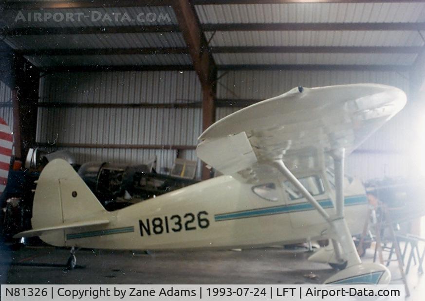 N81326, 1946 Fairchild 24R-46 C/N R46226, In the hanger