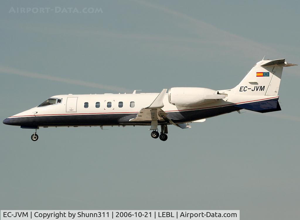 EC-JVM, 1999 Learjet 60 C/N 60-161, Landing rwy 25L