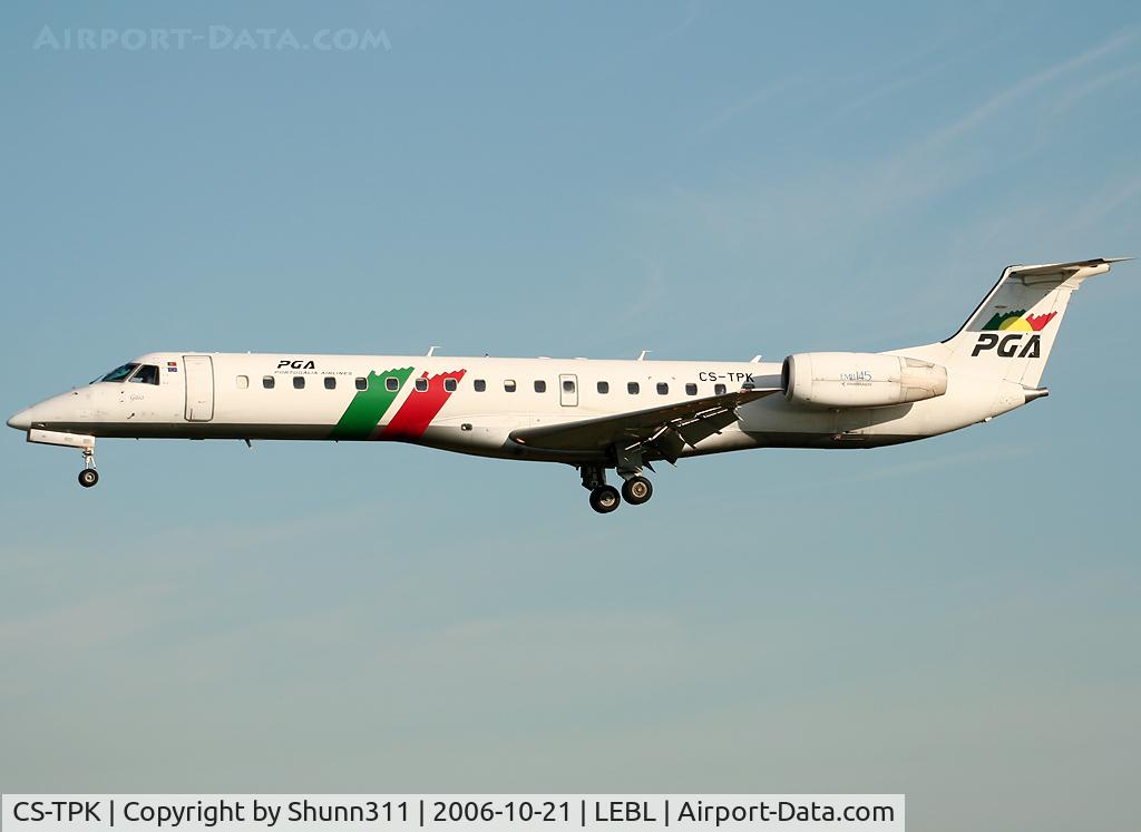 CS-TPK, 1998 Embraer EMB-145EP (ERJ-145EP) C/N 145041, Landing rwy 25L