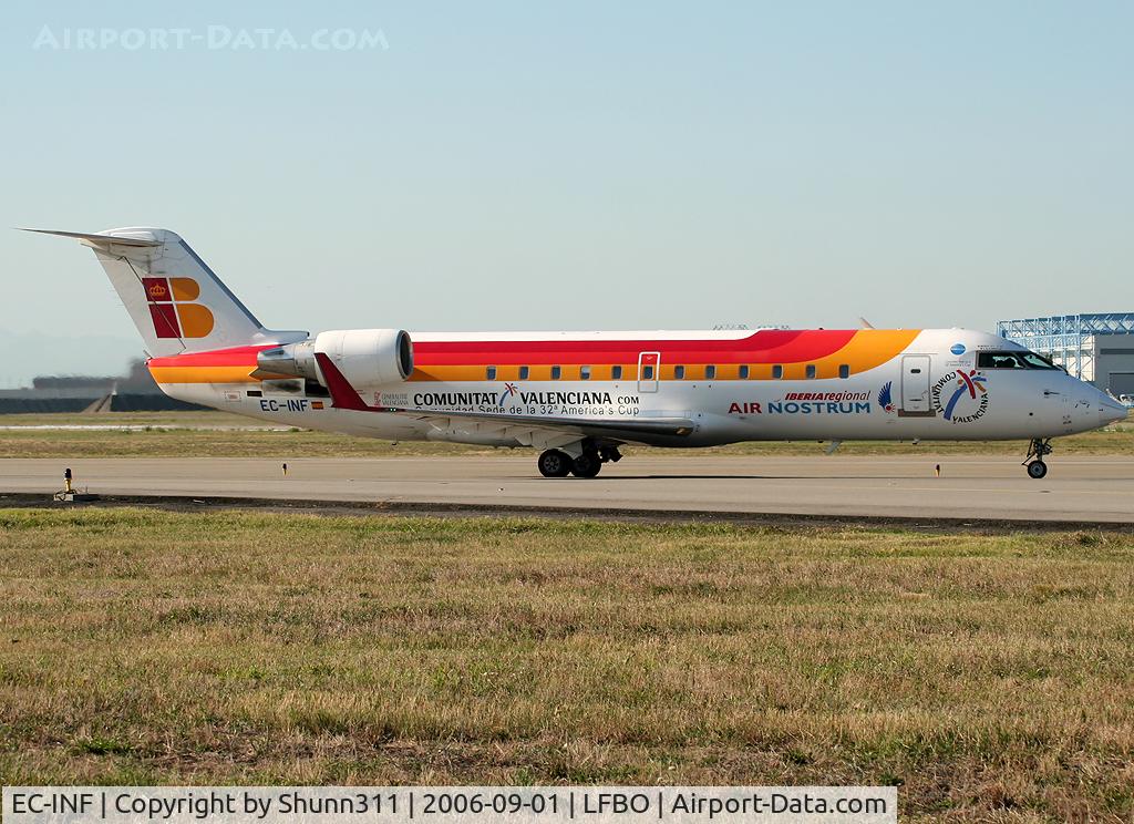 EC-INF, 2003 Bombardier CRJ-200ER (CL-600-2B19) C/N 7785, Taxiing holy point 14L for departure