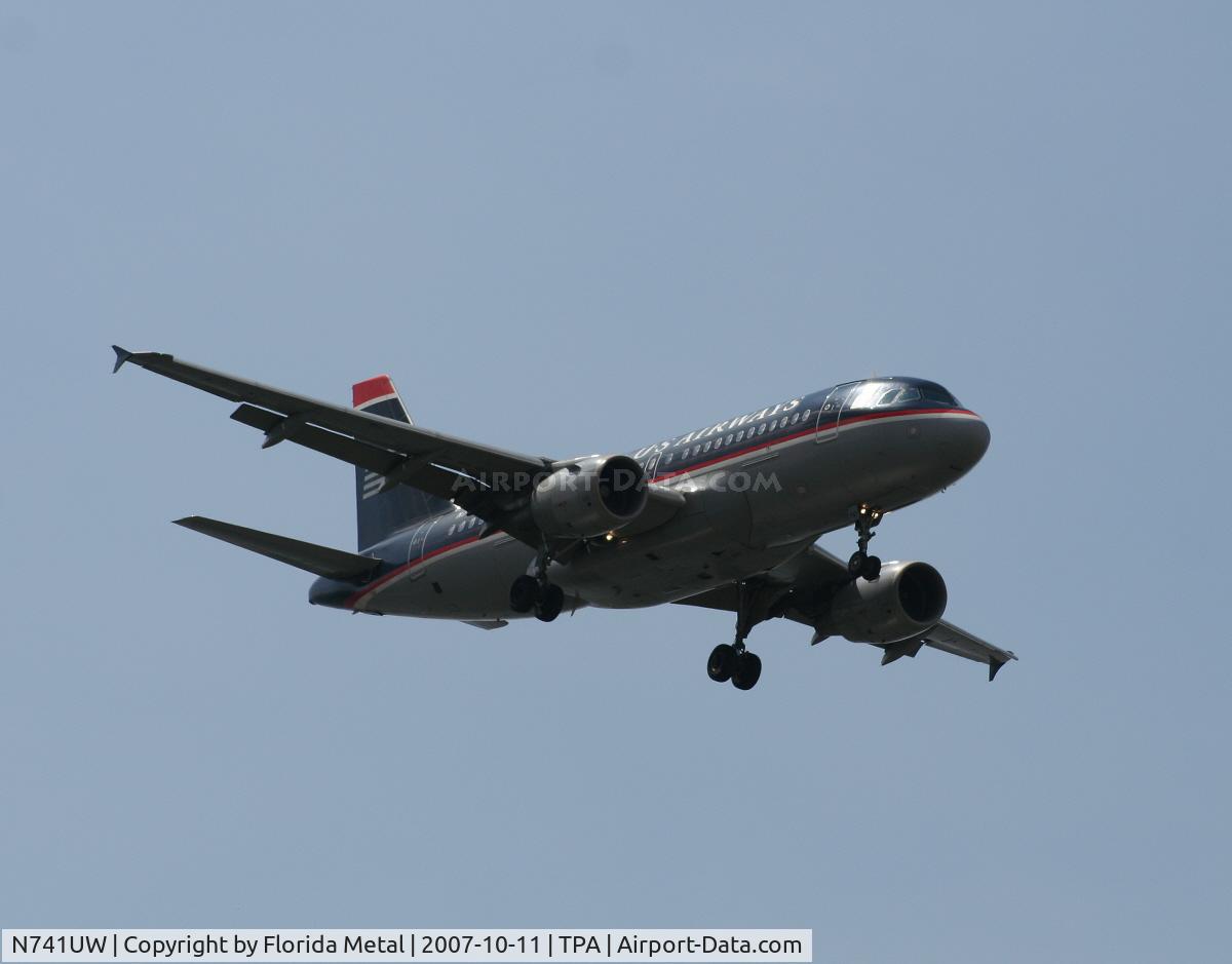 N741UW, 2000 Airbus A319-112 C/N 1269, US Airways