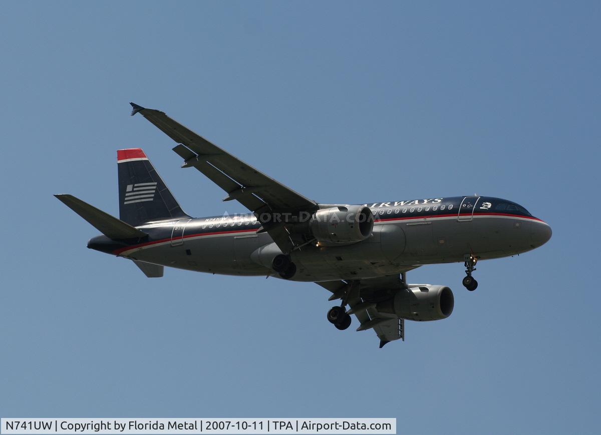 N741UW, 2000 Airbus A319-112 C/N 1269, US Airways
